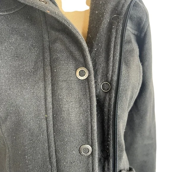Royal Robbins brown grey full zip hooded knit jacket SZ S - Picture 4 of 11